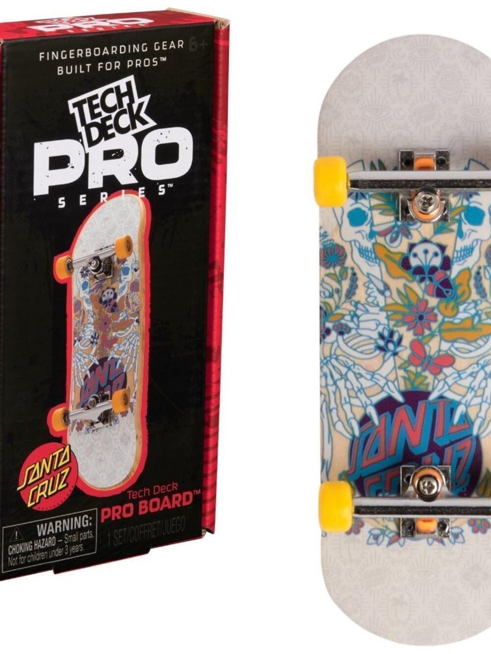 Tech Deck Santa Cruz Pro Series Fingerboard with Display Case & Tool